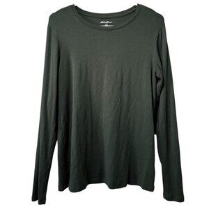 Eddie Bauer Women Size Large Long Sleeve T Shirt Stretch Outdoor Athleisure